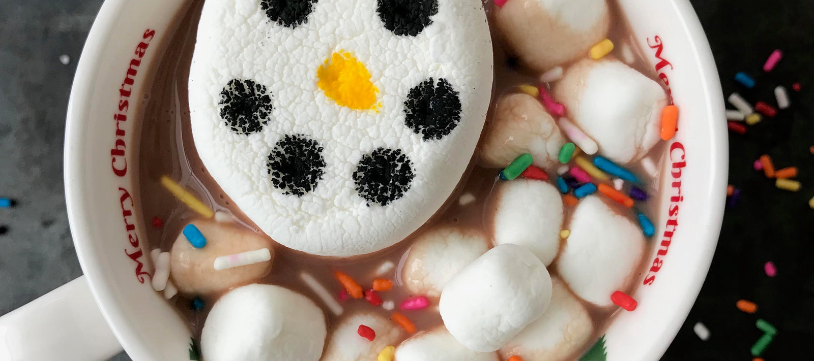 Happy Day Hot Chocolate with Marshmallows + Love