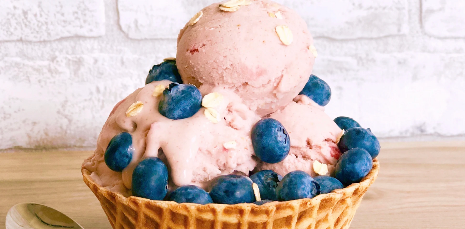 Dairy Free Strawberry Oatmeal Ice Cream