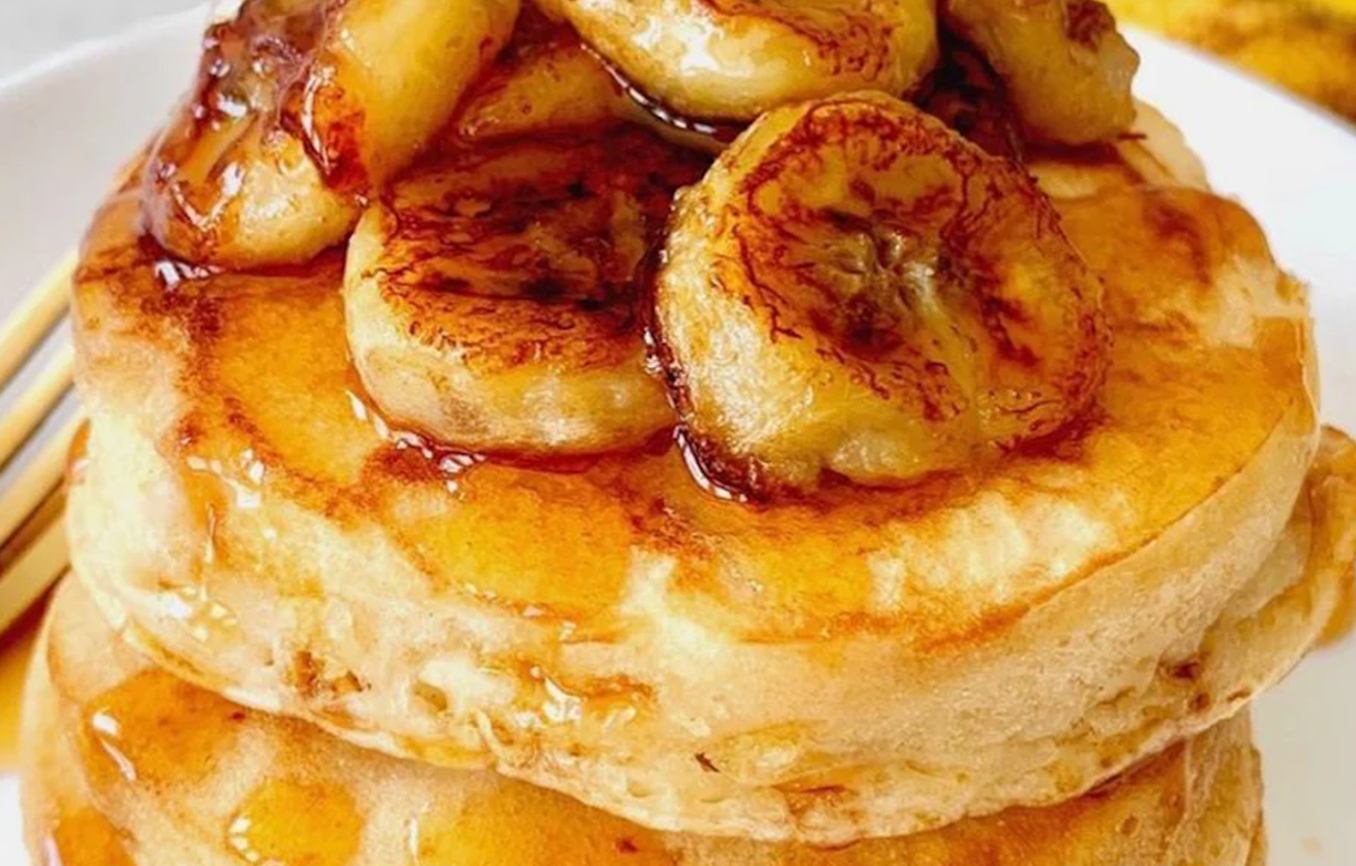 HAPPY DAY BRANDS BANANA BREAD BLENDER PANCAKES