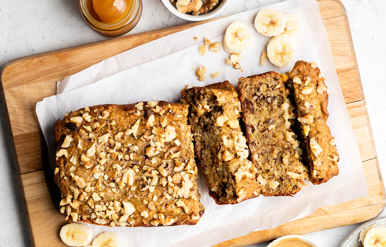 HAPPY DAY BRANDS GLUTEN FREE PEANUT BUTTER BANANA BREAD