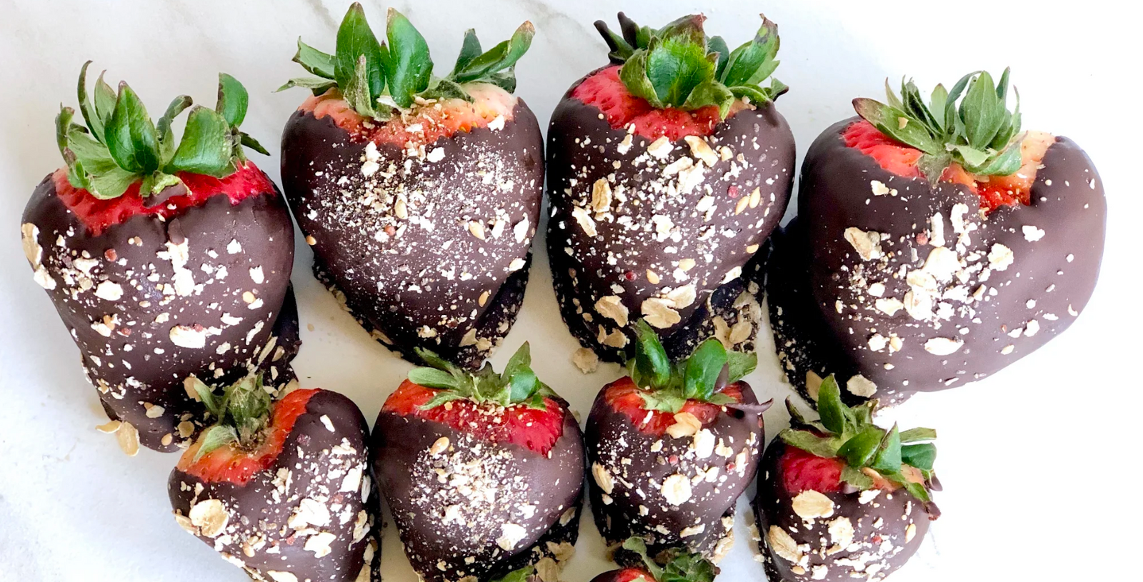Chocolate and Toasted Oats Strawberries
