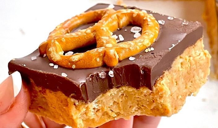 No-Bake Salted Chocolate Peanut Butter Bars