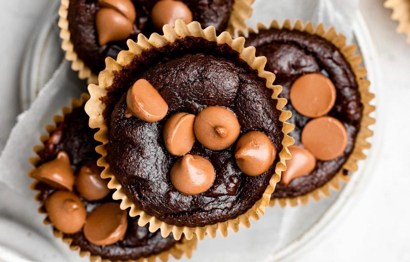 DOUBLE CHOCOLATE OATMEAL BLENDER MUFFINS