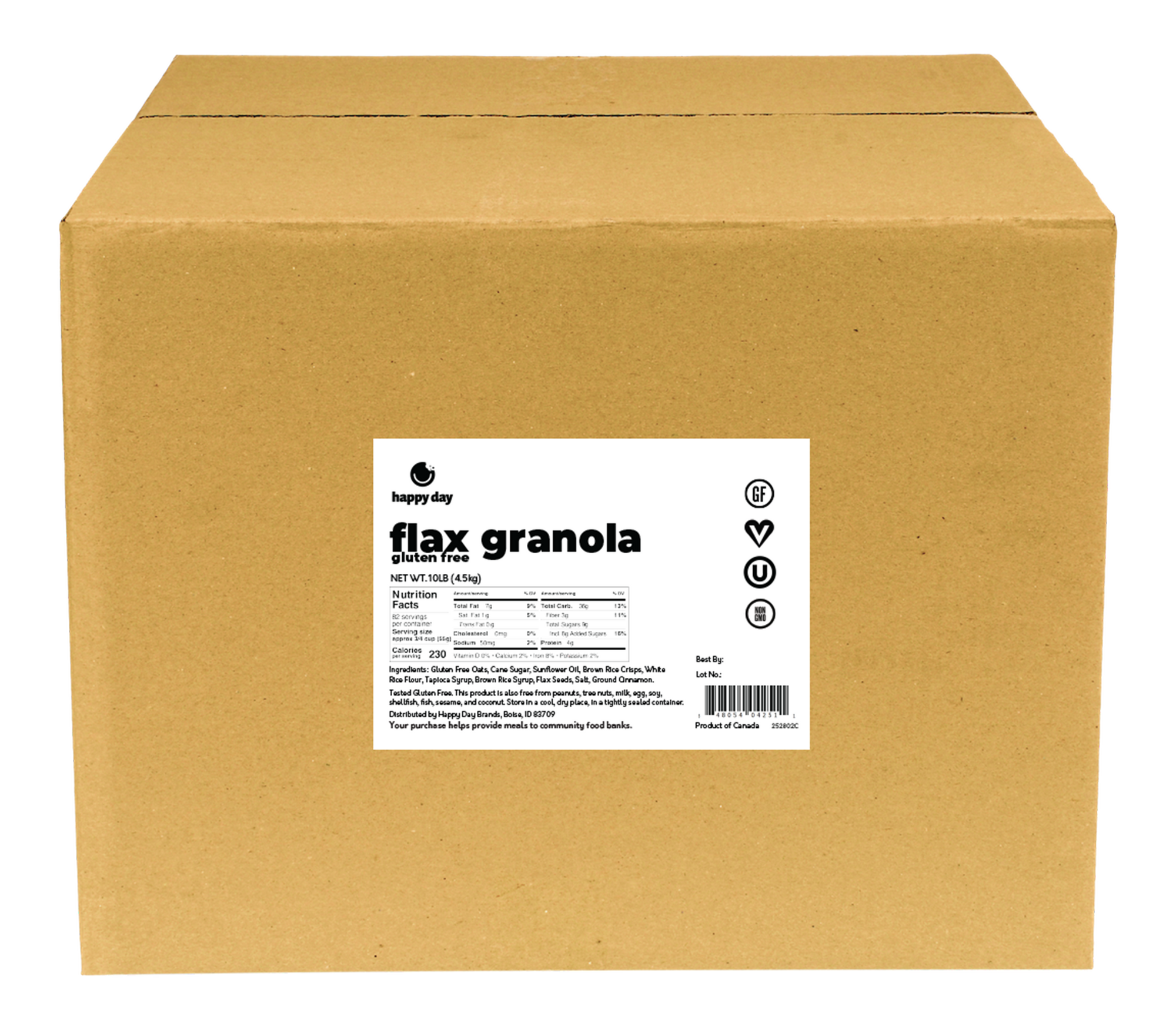 セルディア　フレーク　14袋 Gluten Free Flax Granola - Happy Day Brands