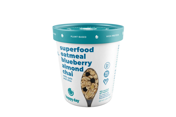 Gluten Free Superfood Oatmeal Cups - Blueberry Almond Chai - 12