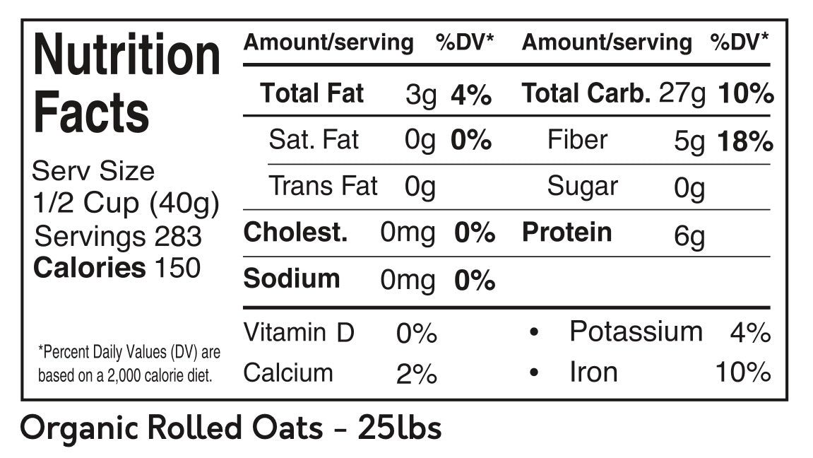 Organic Rolled Oats