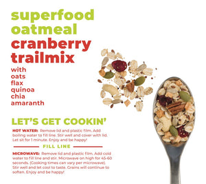 Superfood Oatmeal - Assorted Flavors - 12 Pack