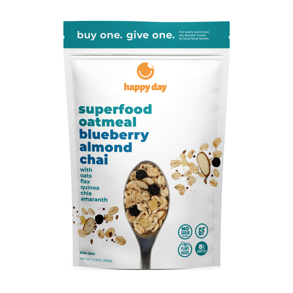 Superfood Oatmeal - Blueberry Almond Chai (Bags)