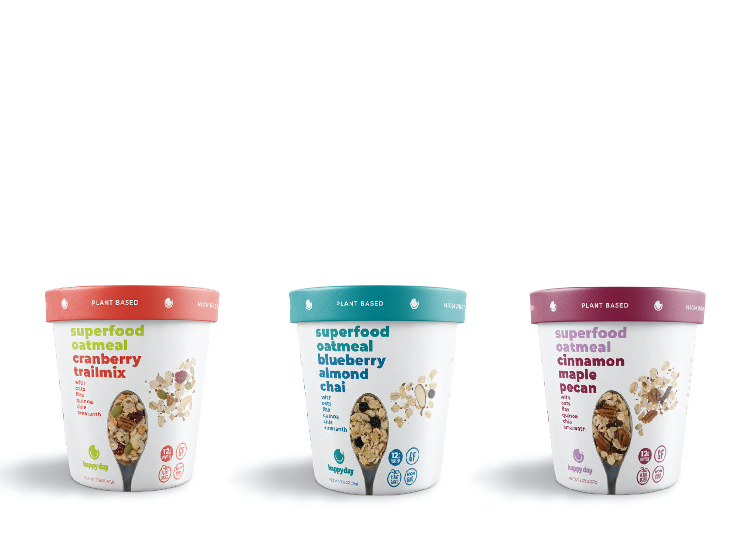 Superfood Oatmeal - Assorted Flavors - 12 Pack
